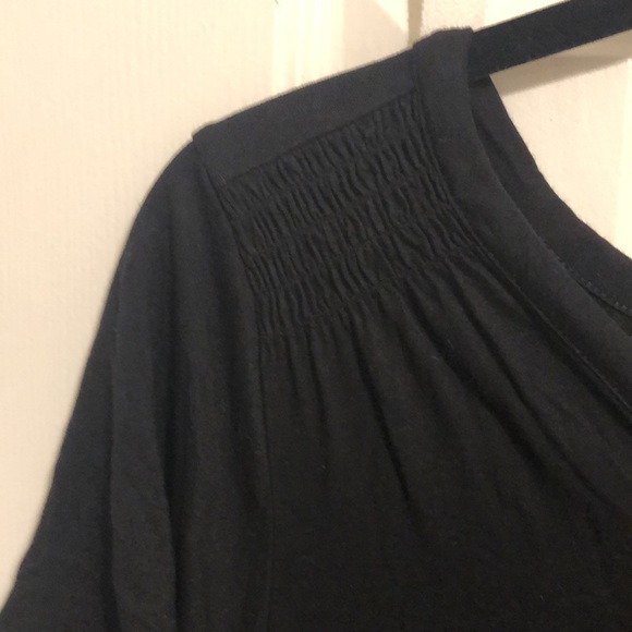 Old Navy Black Button V Neck Blouse - Picture 2 of 4